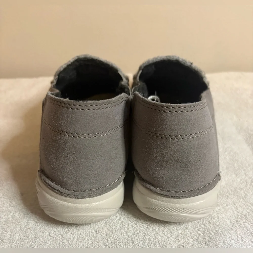 Clarks Men's Gorwin Step Sneaker Loafers Sz 9M Gray Suede Casual City
